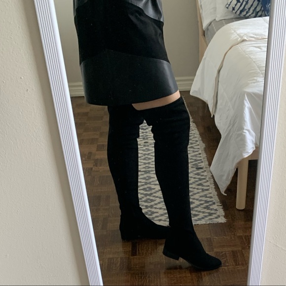 Aldo Shoes - Like new black Aldo suede over the knee boots